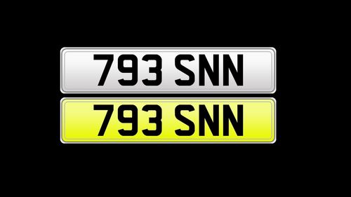 Picture of 1890 793 SNN Private Registration - July 1993 - For Sale