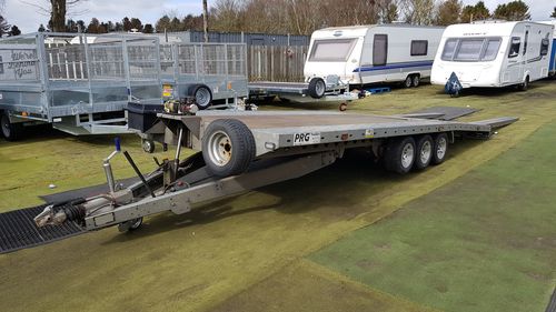 Picture of PRG Tri-axle Beavertail Tilt Bed Car Transporter - 3500kg - For Sale