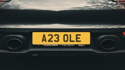 A23 OLE - rude funny Private Registration