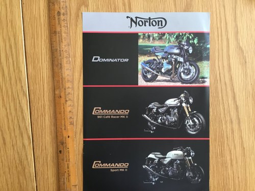 2015 Norton Commando brochure VENDUTO