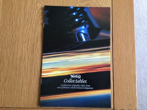 1992 Norton motorcycles collectables brochure For Sale