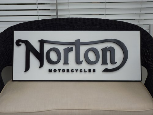 2022 Norton Motorcycle Sign For Sale