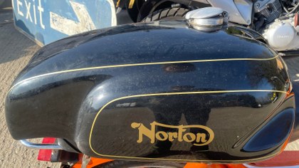 Norton fiberglass Cafe racer tank with Monza cap £150