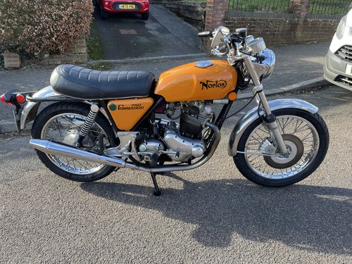 1972 Norton Commando 750 Orange Manual, speed in Southampton
