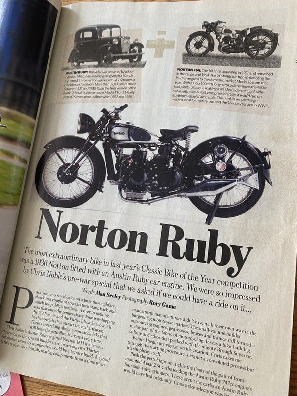 1936 Norton 16H