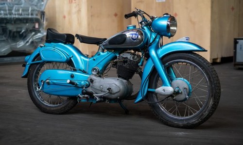 1955 NSU Max 250cc Motor~Cycle Blue older Restored $8.9k For Sale