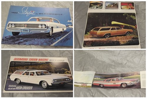 0000 OLDSMOBILE MEMORABILIA AND SALES BROCHURES VARIOUS MARQUES For Sale