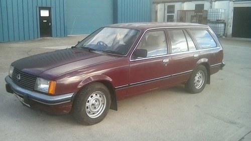 1981 opel rekord estate 2.0 s,2 owners,1982/05/2018    For Sale