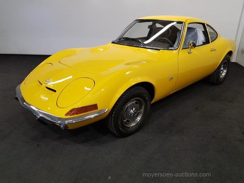 Opel GT geel 1973  For Sale by Auction