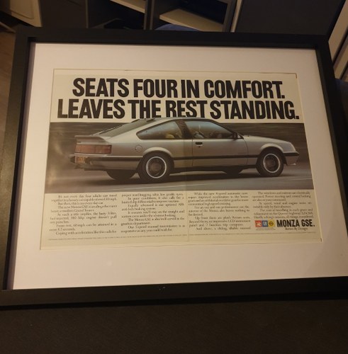 1985 Opel Monza GSE Advert Original  In vendita