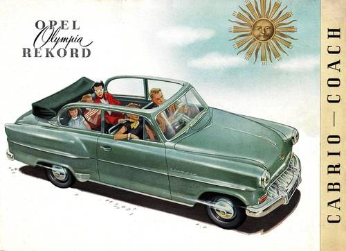 1954 Opel Olympia Rekord Cabriolet In vendita
