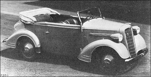 1934 Opel Six cylinder cabriolet