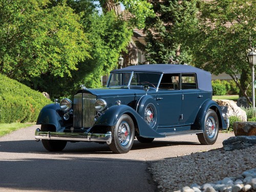 1934 Packard Twelve Individual Custom Convertible Sedan by D For Sale by Auction