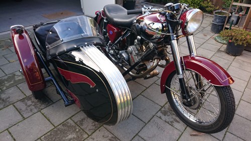 1955 Panther Model 100 with stoye sidecar SOLD