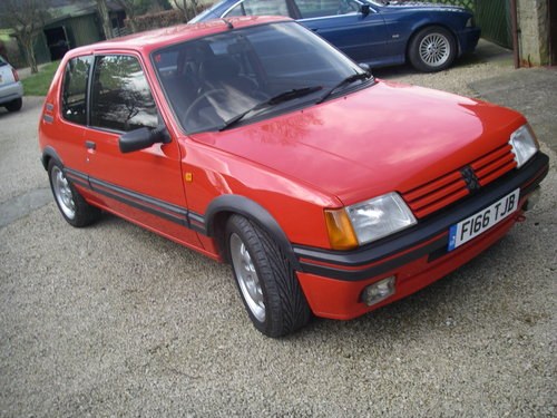 1989 Peugeot 205GTi Just £8 - £10K  huge history For Sale by Auction