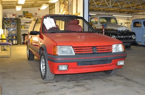 1989 205 GTi 1.6 - Barons Sandown Pk Tuesday 11t December 2018 For Sale by Auction
