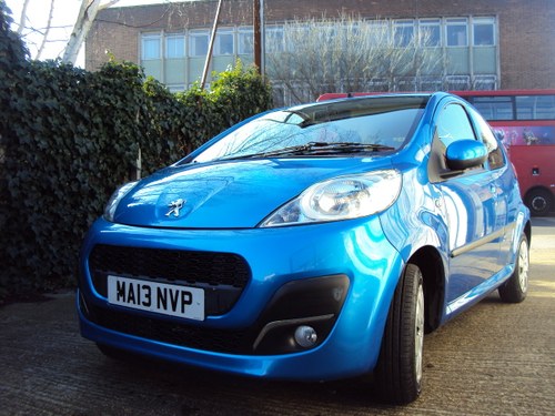 2013 Peugeot 107 Active – 998cc Petrol – Free Road Tax Band For Sale