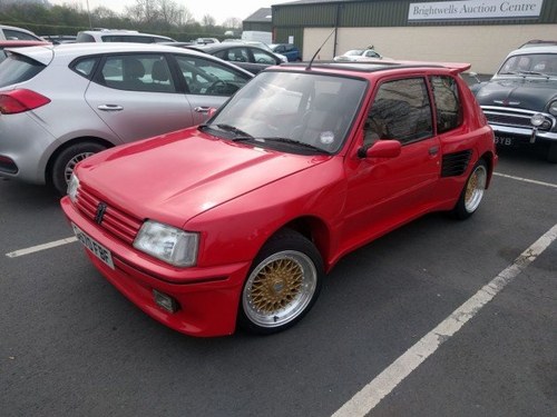 1987 Peugeot 205 GTi 1.9 Dimma For Sale by Auction