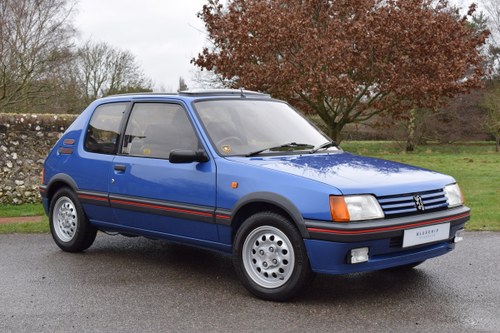 1990 90/H Peugeot 205 GTi 1.6 - one private owner, ltd edition VERKAUFT