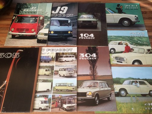 Classic Peugeot brochures For Sale