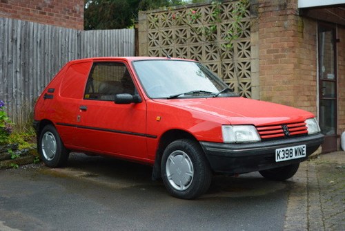 1992 Peugeot 205 XAD GL Van For Sale by Auction