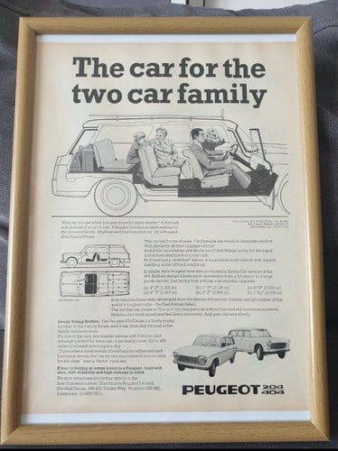 1970 Original Peugeot 404L Estate advert For Sale