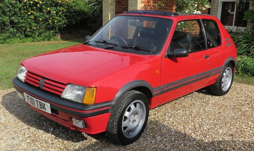 1989 PEUGEOT 205 GTI 1.9 In vendita all'asta