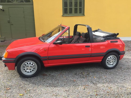 1987 Peugeot 205 CTI Cabriolet only 016648 km. For Sale