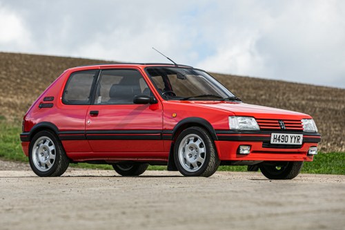 1991 Peugeot 205 GTi 1.9 Just 35,300 miles from new For Sale by Auction