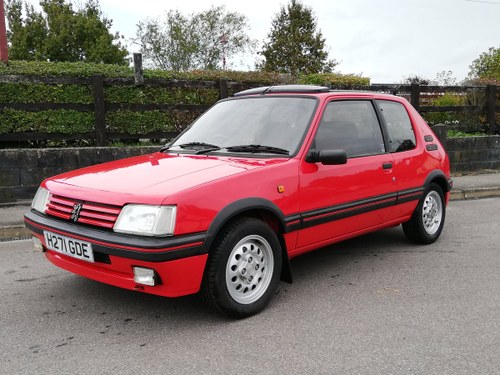 1991 Peugeot 205 GTI 1.6 for auction 25/10 For Sale by Auction