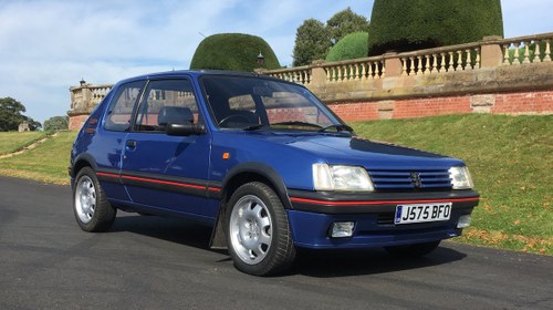 1991  Peugeot 205 1.9 GTI Low miles For Sale by Auction
