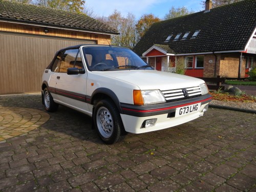 1.6L 1990 Peugeot 205 CTi Cabriolet offered at No Reserve For Sale by Auction