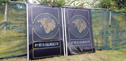 Peugeot main dealer signs late 60s early 70s In vendita