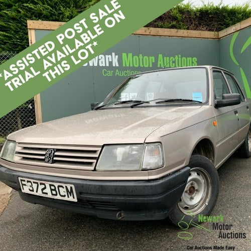 1989 Peugeot 309 1st October Auction entry - physical sale! For Sale by Auction
