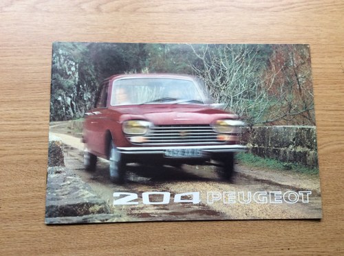 Sales Brochure for Peugeot 204 For Sale