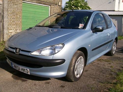 2001 PEUGEOT 206 LOOK 1.1  TWO OWNER For Sale