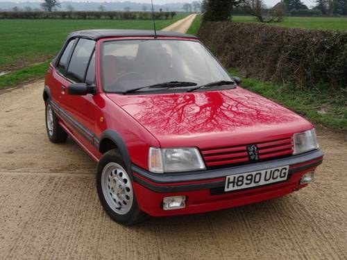1990 Peugeot 205 CTi Cabriolet / Covertible SOLD
