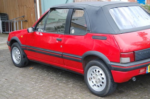 1990 Peugeot 205 GTI convertable for sale. SOLD