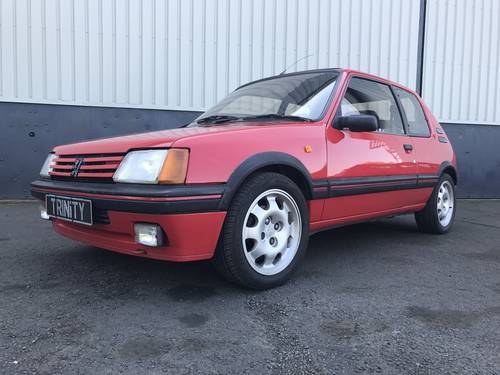 1989 A very nice keenly priced  cherry red Peugeot  205 Gti   In vendita