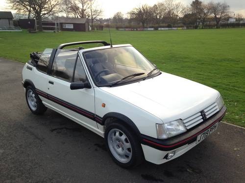 1992 Peugeot 205 1.9 GTI CTi white convertible stunning For Sale