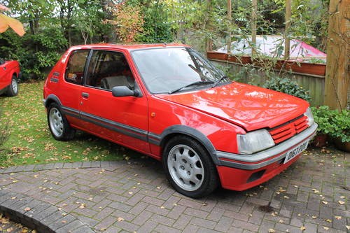 PEUGEOT 1.9 205 GTI RED 1986 SOLD