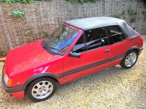 1988 Peugeot 205 CTi 1.9 convertible For Sale by Auction