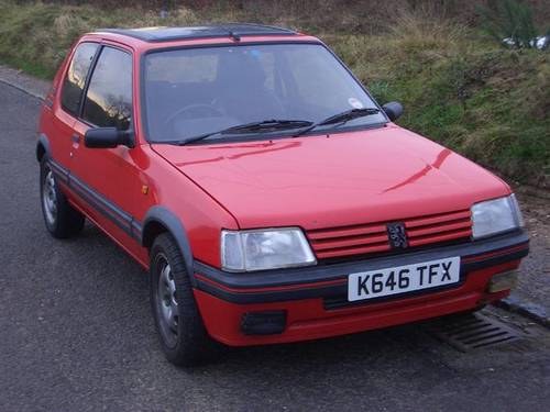 1992 205 1.9 GTi  - Barons Tuesday 27th February 2018 For Sale by Auction