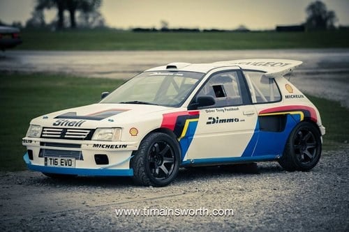 Peugeot 205 T16 EVO Dimma group B rally car In vendita