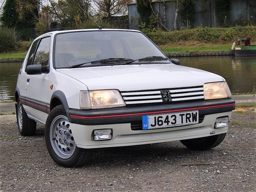 1992 Peugeot 205 GTi Just £8,000 - £10,000 For Sale by Auction