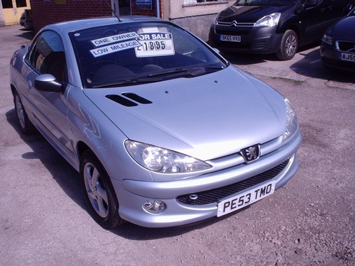 2004 PEUGEOT 206 CONVERTIBLE LOW MILEAGE SOLD