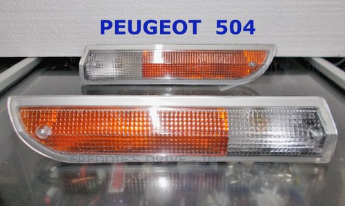 PEUGEOT 504 pair of front combination lamps (L.H. + R.H.) For Sale