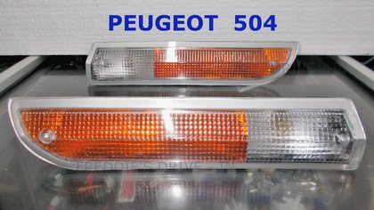PEUGEOT 504 pair of front combination lamps (L.H. + R.H.)