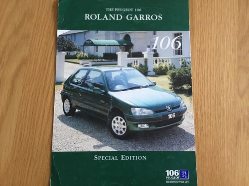 1996 Peugeot 106 Roland Garros SOLD