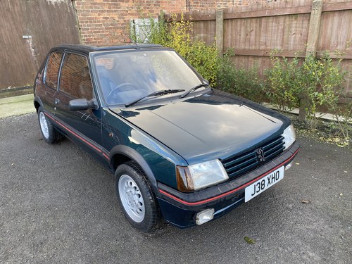 Peugeot 205 Gti Stunning Sorrento green totally restored.